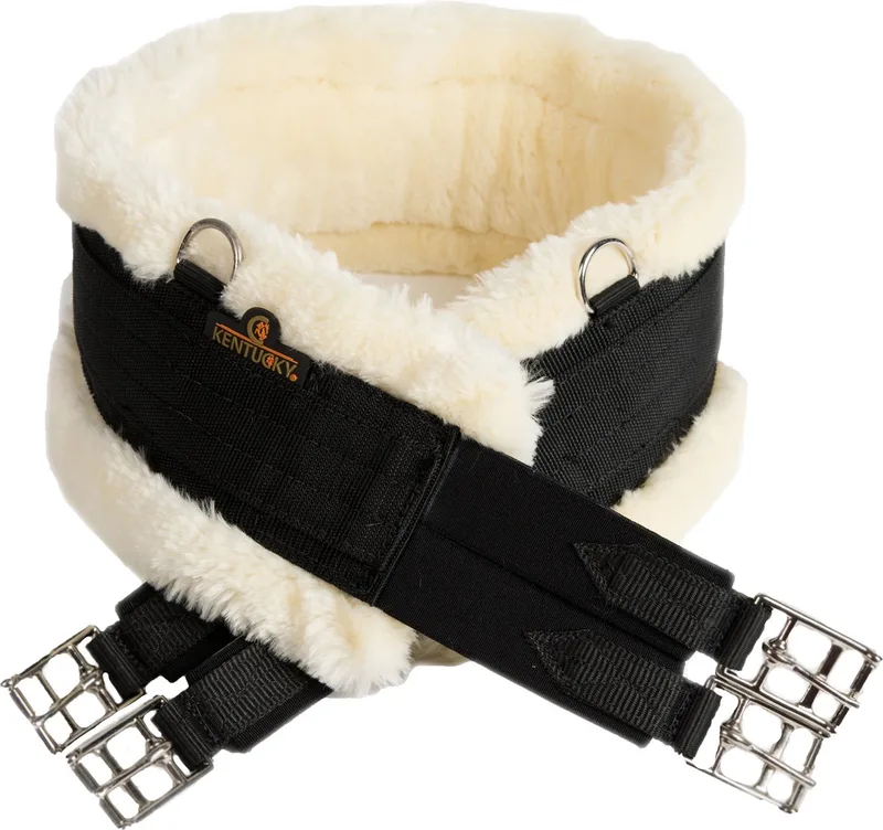 Singel - Wol/Bont - 120cm - Singels paard de Kentucky Horsewear en Noir – photo produit
