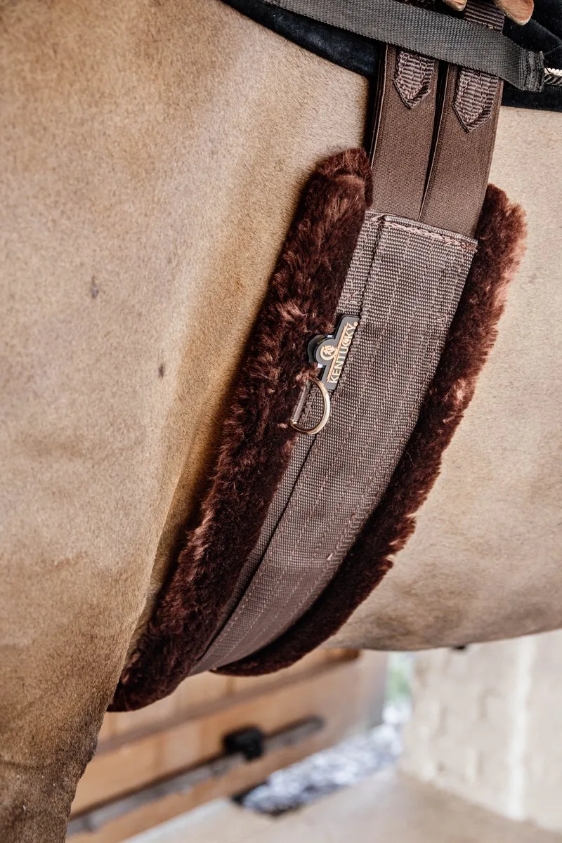 Singel - Wol/Bont - Bruin/Bruin 145cm de Kentucky Horsewear en Marron – photo produit
