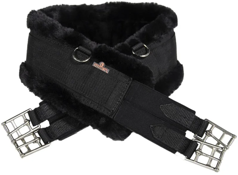 Singel - Wol/Bont - Zwart/Zwart 135cm by Kentucky Horsewear in Black – product photo