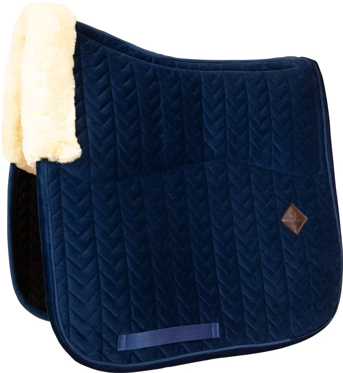 Skin Friendly Zadeldoek velvet dressage marine de Kentucky Horsewear en Marineblauw – photo produit