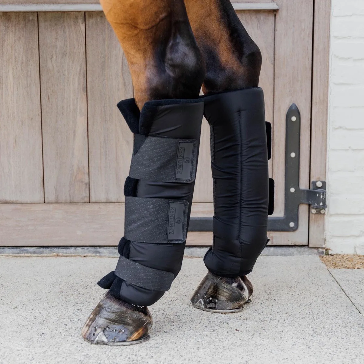 Stalbeschermers PROtect classic achter size L de Kentucky Horsewear en Noir – photo produit