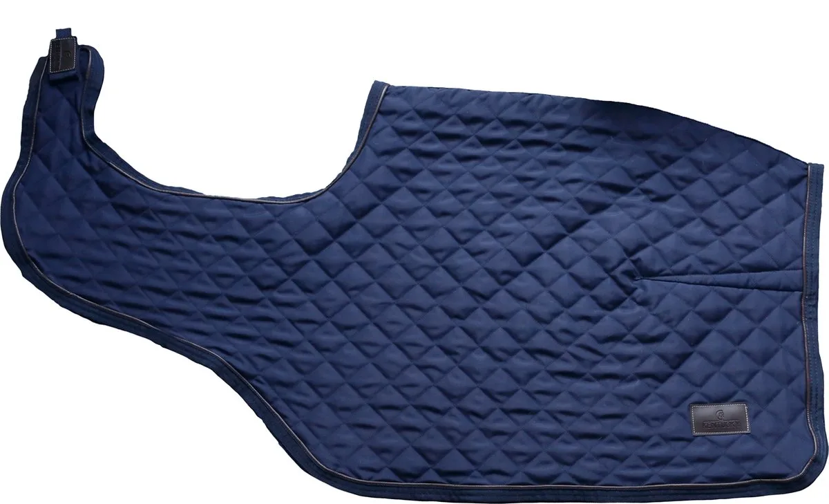 Trainingsdeken Marine - Zwart - 160g - Maat L van Kentucky Horsewear in Marineblauw – productfoto