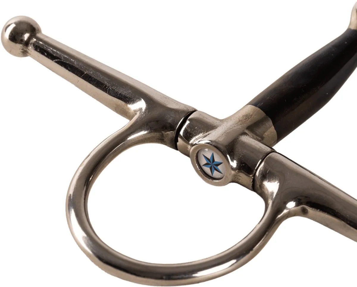 Velari - Kneveltrens enkel gebroken 14mm 12,5cm by Kentucky Horsewear in Sweet iron – product photo