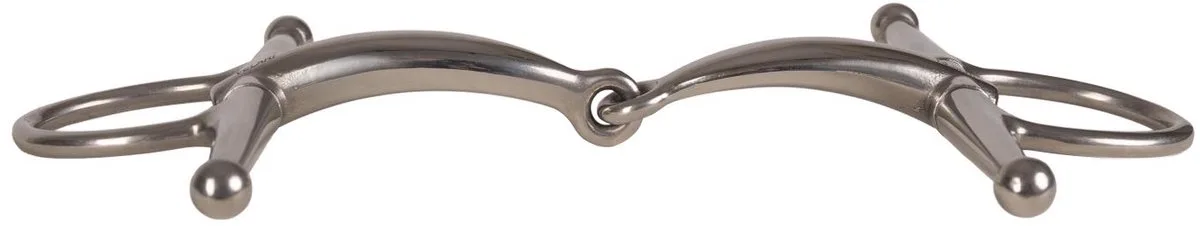 Velari - Kneveltrens enkel gebroken 14mm 13,5cm van Kentucky Horsewear in Roestvrij staal – productfoto