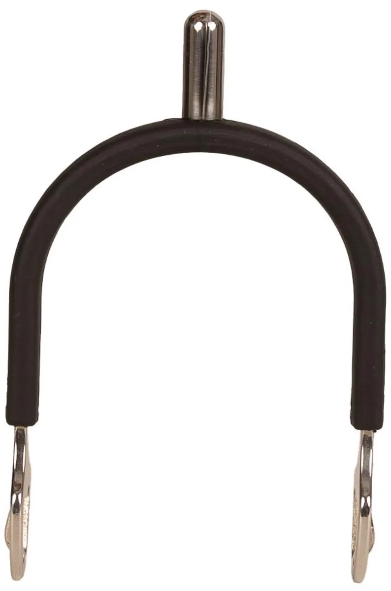 Velari - Knopsporen stainless steel met rubber afgerond 20mm fra Kentucky Horsewear i Sort – produktbillede