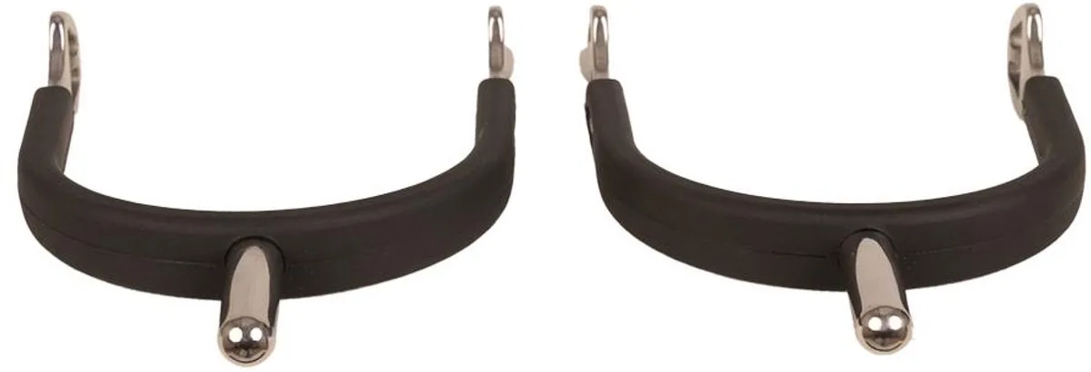 Velari - Knopsporen stainless steel met rubber afgerond 25mm by Kentucky Horsewear – product photo