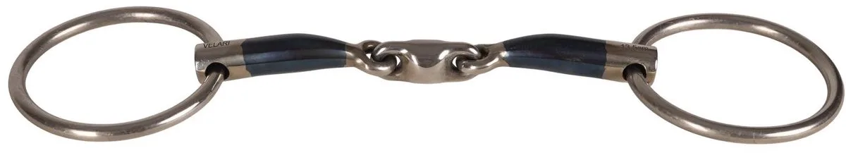 Velari - Watertrens dubbel gebroken 14mm 12,5cm de Kentucky Horsewear en Sweet iron – photo produit