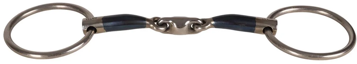 Velari - Watertrens dubbel gebroken sweet iron 14mm 13,5cm de Kentucky Horsewear – photo produit