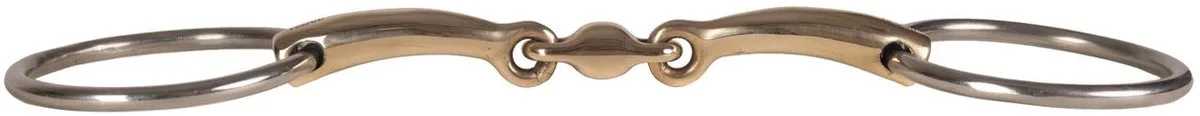 Velari - Watertrens dubbel gebroken sweet koper 14mm 11,5cm de Kentucky Horsewear – photo produit