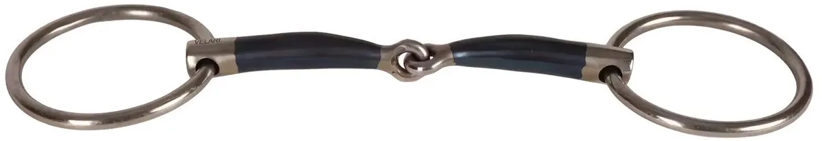 Velari - Watertrens enkel gebroken sweet iron 14mm 12,5cm de Kentucky Horsewear en Argent – photo produit
