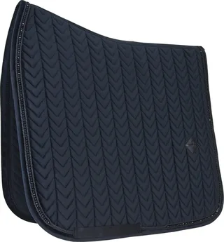 Velvet Zadeldoek - Zadeldekje - Dressuur - Pearls by Kentucky Horsewear in Black – product photo 1 of 5