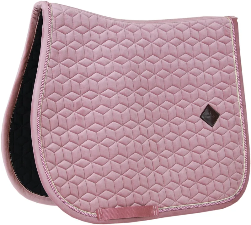 Velvet Zadeldoek - Zadeldekje - Jumping - Oud roze de Kentucky Horsewear en Oudroze – photo produit