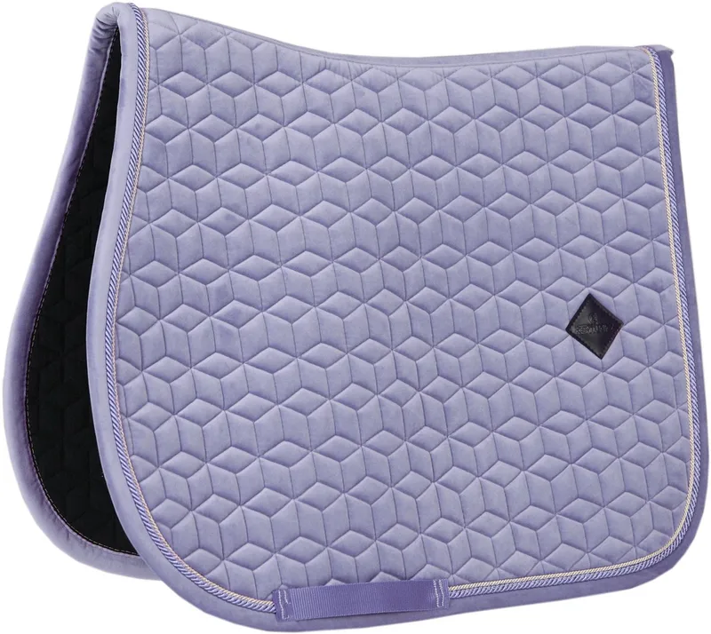 Velvet Zadeldoek - Zadeldekje - Jumping - Purper von Kentucky Horsewear in Lila – Produktfoto