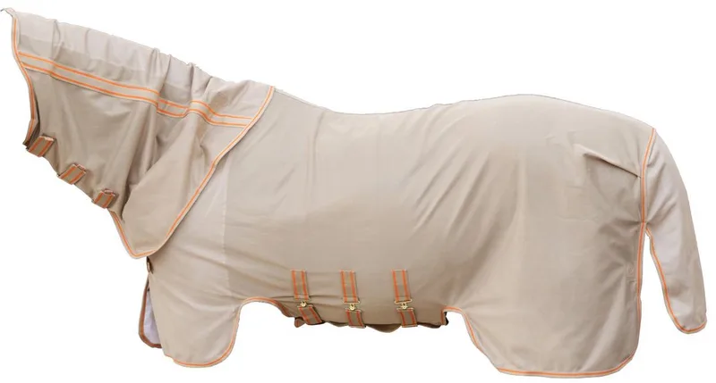Vliegendeken comfort beige/orange 115-5'6 de Kentucky Horsewear en Beige – photo produit