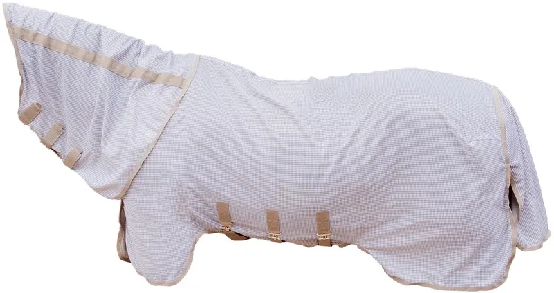 Vliegendeken comfort pied de poule 130-6'0 von Kentucky Horsewear in Beige – Produktfoto