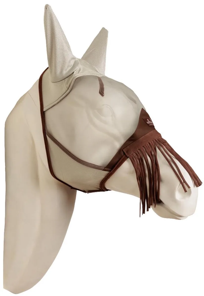 Vliegenmasker classic met oren en nuis tassels silver cob de Kentucky Horsewear – photo produit