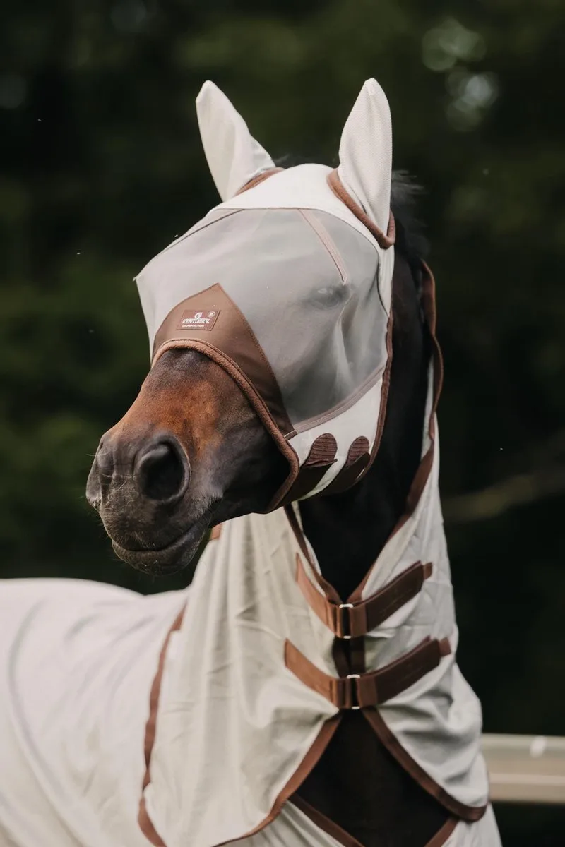 Vliegenmasker - Classic met oren - Zilver - Vliegenmasker voor Pony de Kentucky Horsewear – photo produit