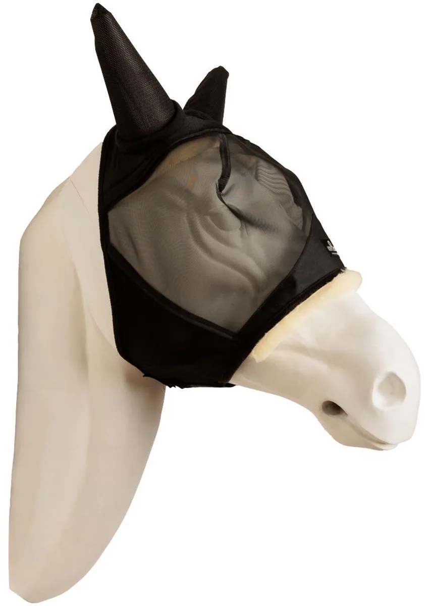 Vliegenmasker Full - Skin Friendly - Met oren - Zwart de Kentucky Horsewear – photo produit