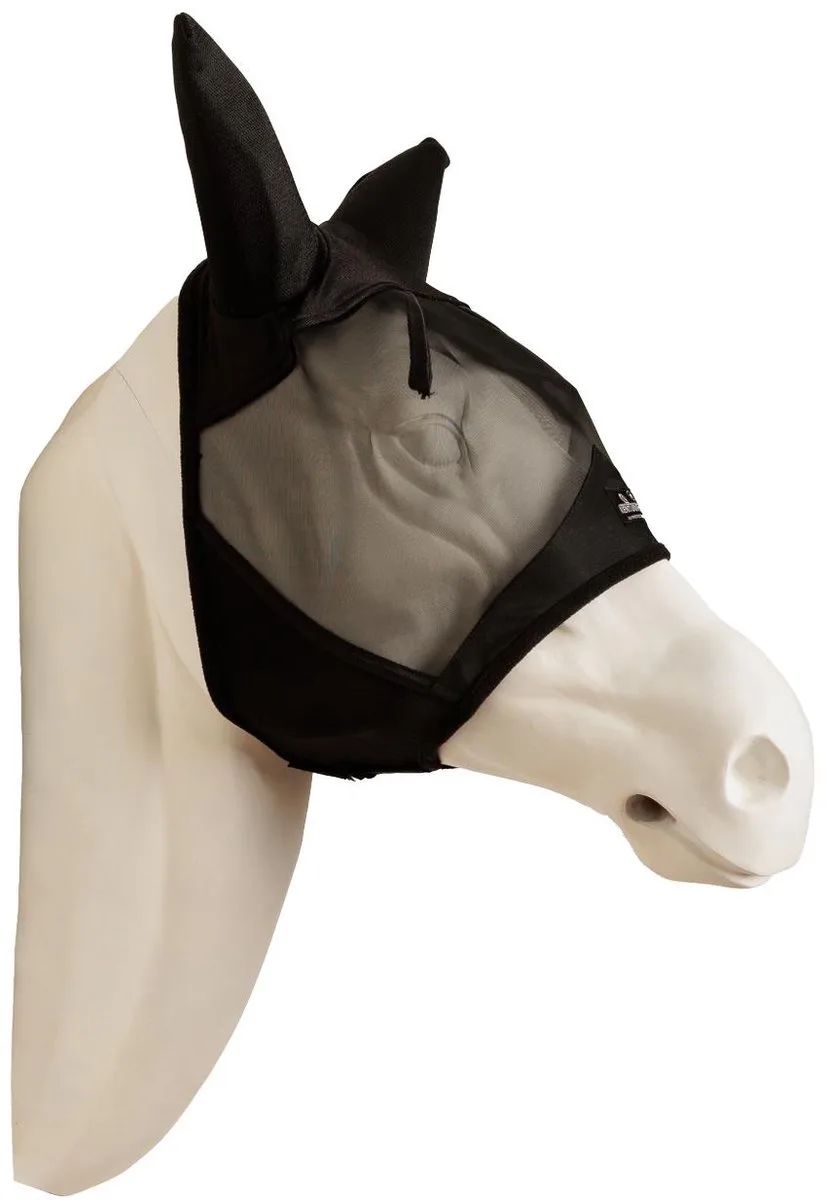 Vliegenmasker met oren soundless zwart Full de Kentucky Horsewear – photo produit