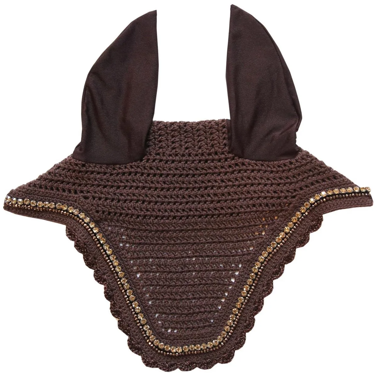 Wellington Oornetje - Stone & Pearl - Donker Bruin - Full de Kentucky Horsewear – photo produit