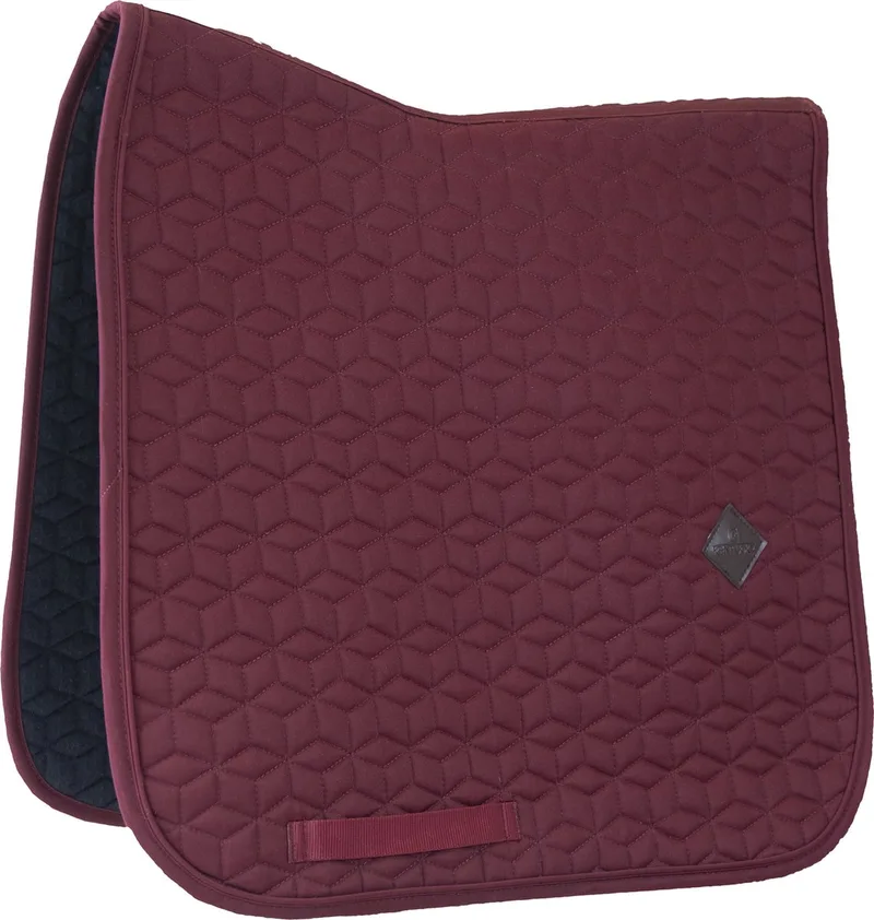 Zadeldek Basic - Donkerrood - Dressuur by Kentucky Horsewear in Bordeaux – product photo
