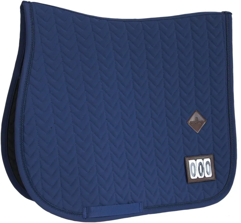 Zadeldek Fishbone Competition - Donkerblauw von Kentucky Horsewear in Marineblauw – Produktfoto