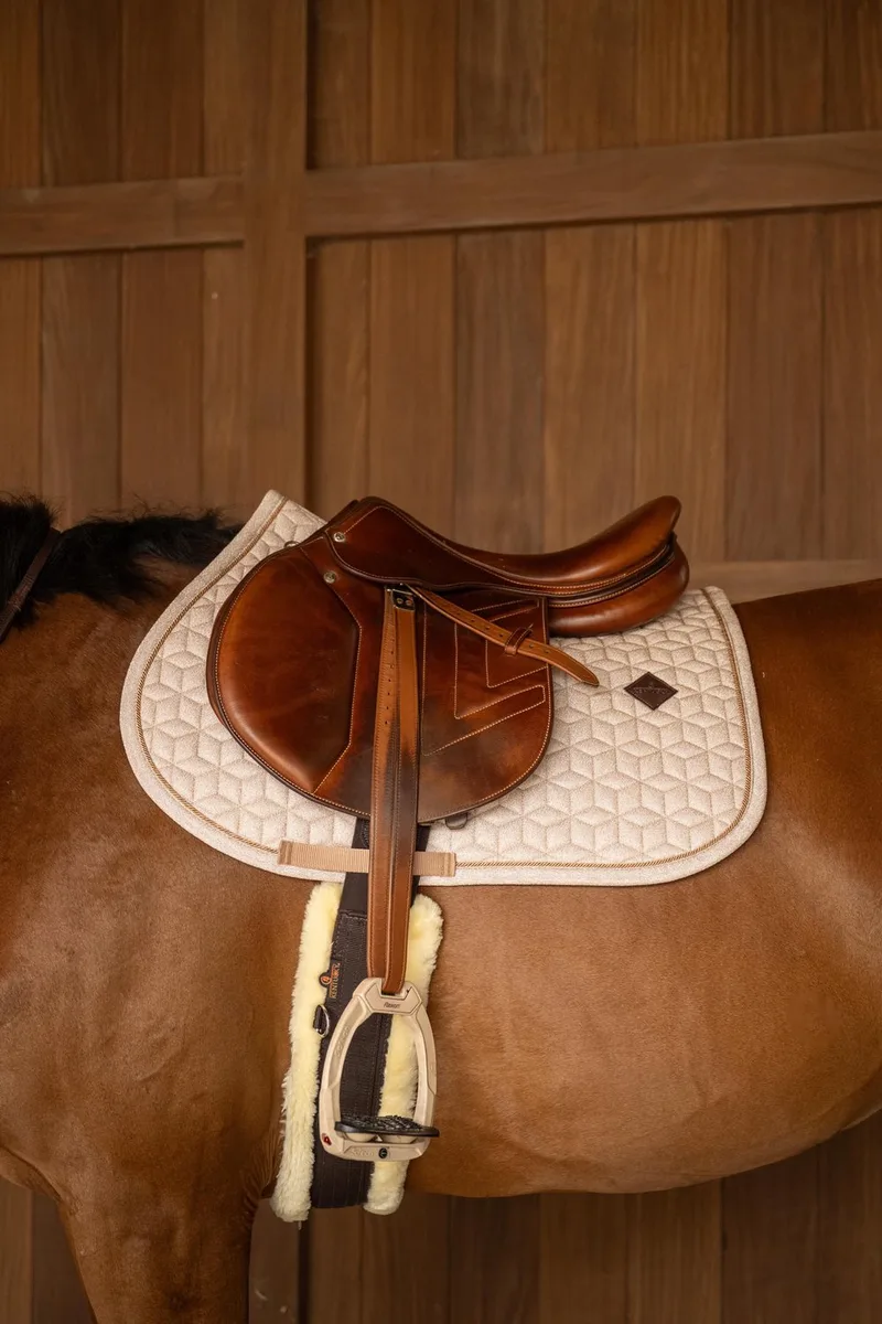 Zadeldek Full Sparkling Old Rose - Jumping | Zadeldekje paard de Kentucky Horsewear – photo produit