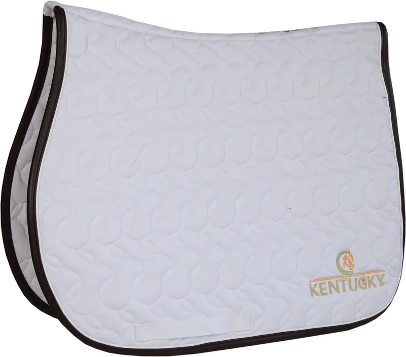 Zadeldek - Met Logo by Kentucky Horsewear in White – product photo