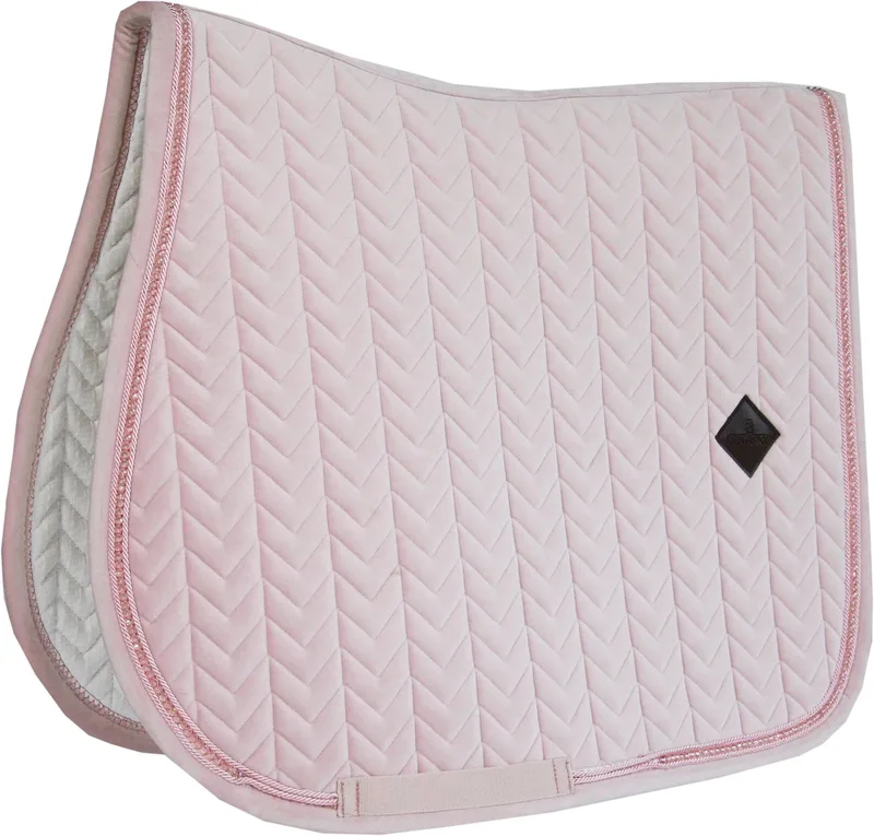 Zadeldek - Velvet Pearls Lichtroze de Kentucky Horsewear en Rose – photo produit