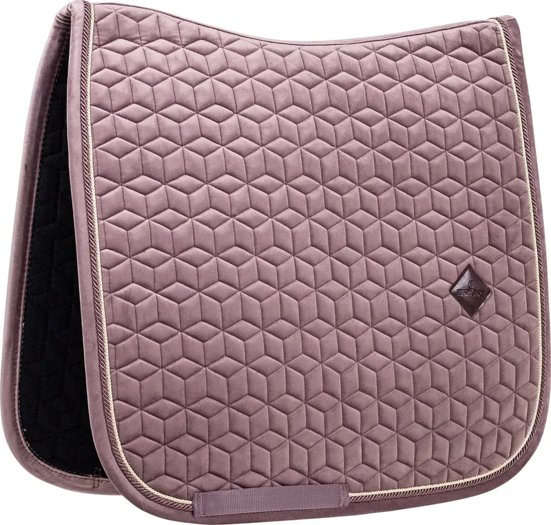 Zadeldek - Velvet - Zadeldek Dressuur van Kentucky Horsewear in Lichtpaars – productfoto
