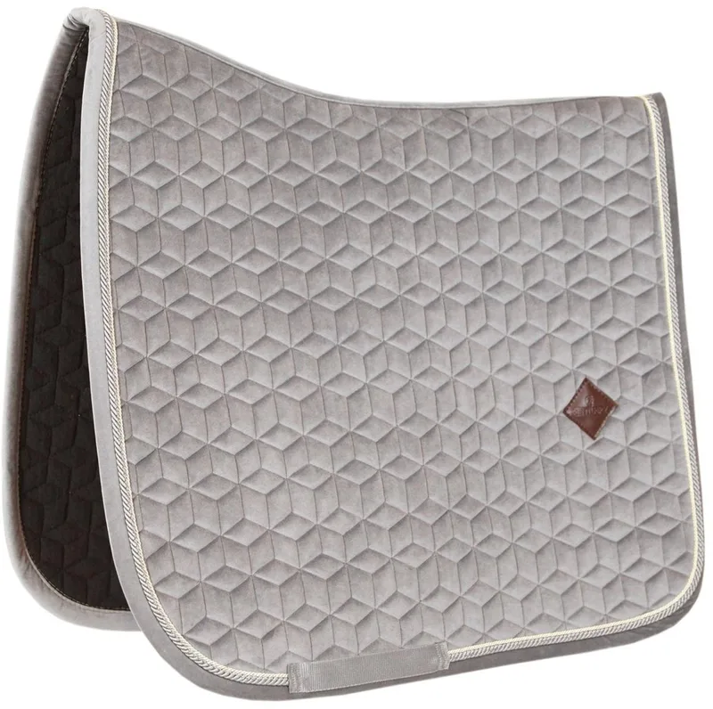 Zadeldek - Zadeldoek - Basic Velvet - Dressuur - Cob by Kentucky Horsewear in Beige – product photo