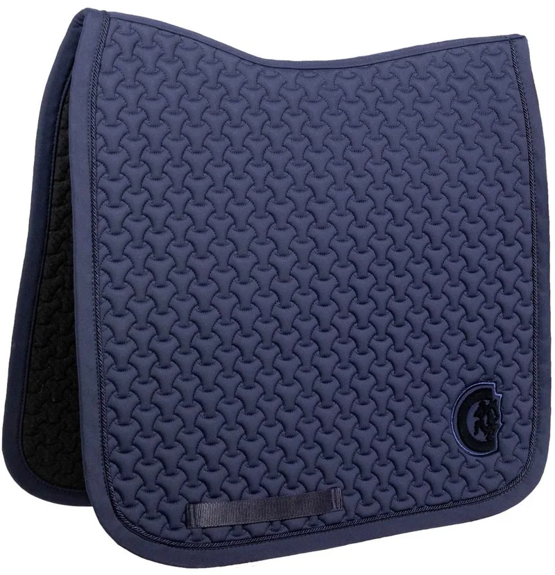 Zadeldek - Zadeldoek plaited 3D logo - Dressage - Marine von Kentucky Horsewear in Marineblauw – Produktfoto