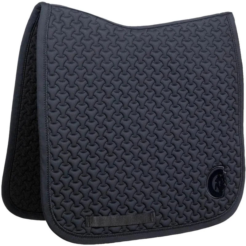 Zadeldek - Zadeldoek plaited 3D logo - Dressage de Kentucky Horsewear en Noir – photo produit