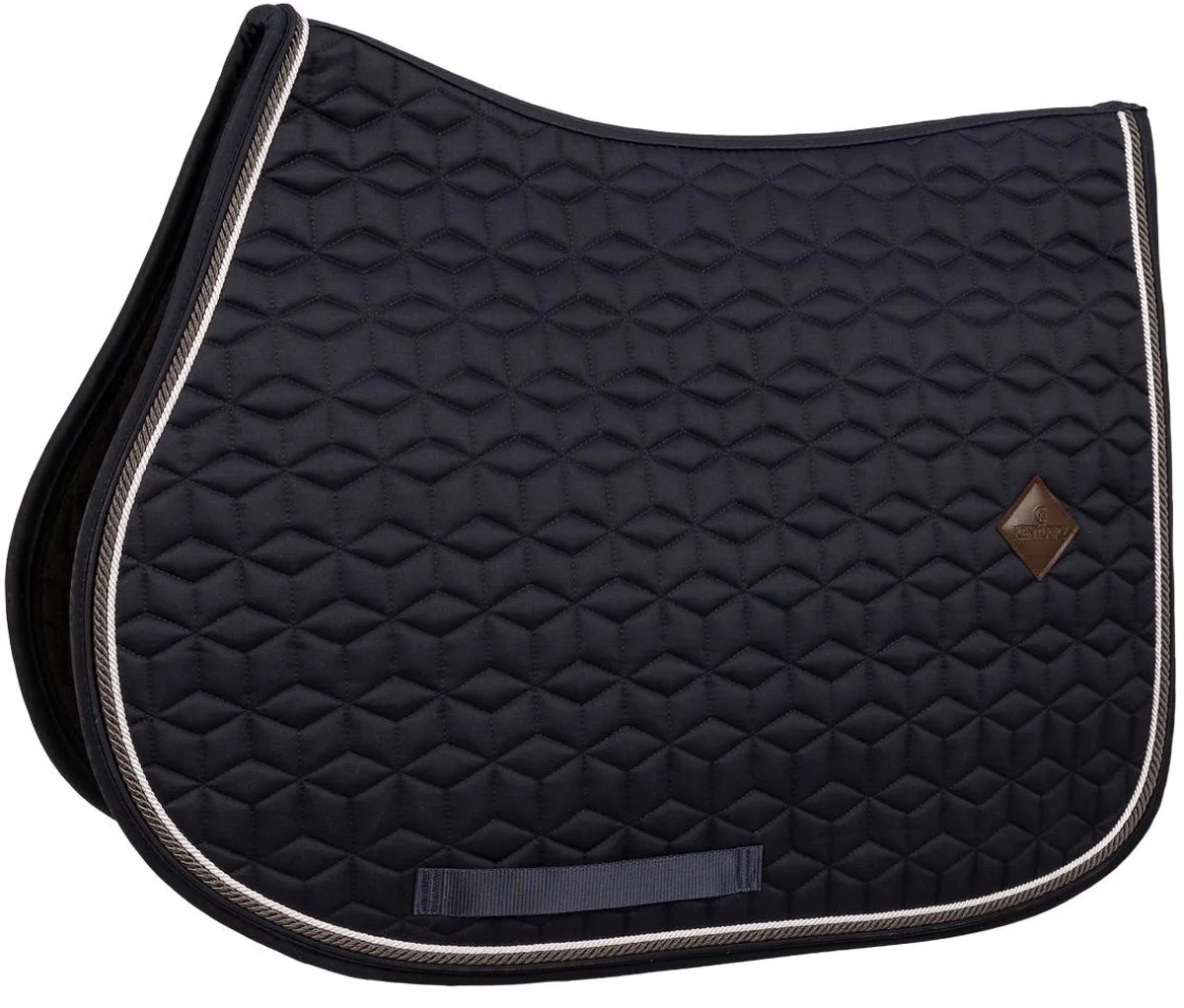 Zadeldoek classic jumping marine custom de Kentucky Horsewear en Marineblauw – photo produit