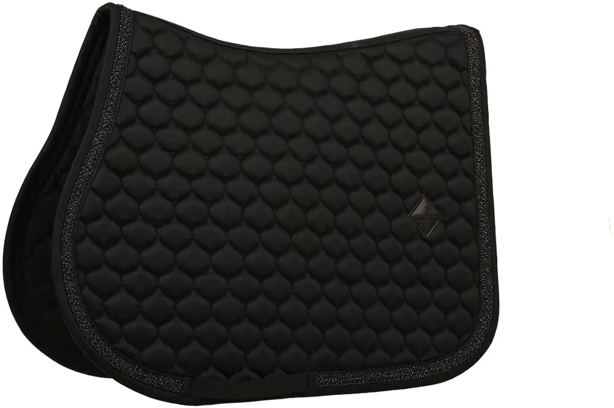Zadeldoek Classic Onion Gevlochten Glitter Koord Jumping Full de Kentucky Horsewear en Noir – photo produit