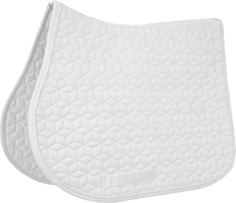 Zadeldoek - Classic Zadeldekje - Jumping de Kentucky Horsewear en Blanc – photo produit