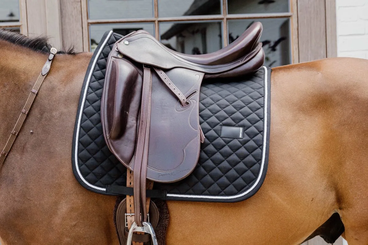 Zadeldoek diamond rope dressuur by Kentucky Horsewear in Black – product photo