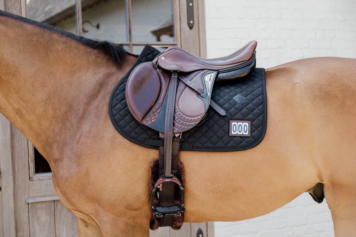 Zadeldoek diamond wedstrijd met 2 nummer jumping de Kentucky Horsewear en Noir – photo produit