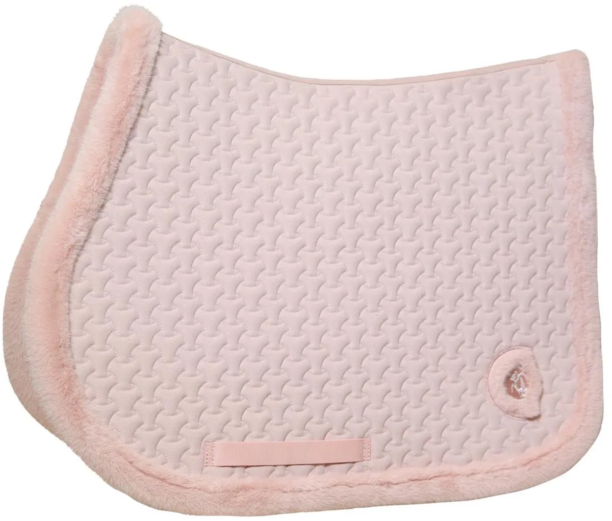 Zadeldoek Fake Fur Plaited Quilt jumping oude roos von Kentucky Horsewear in Oudroze – Produktfoto