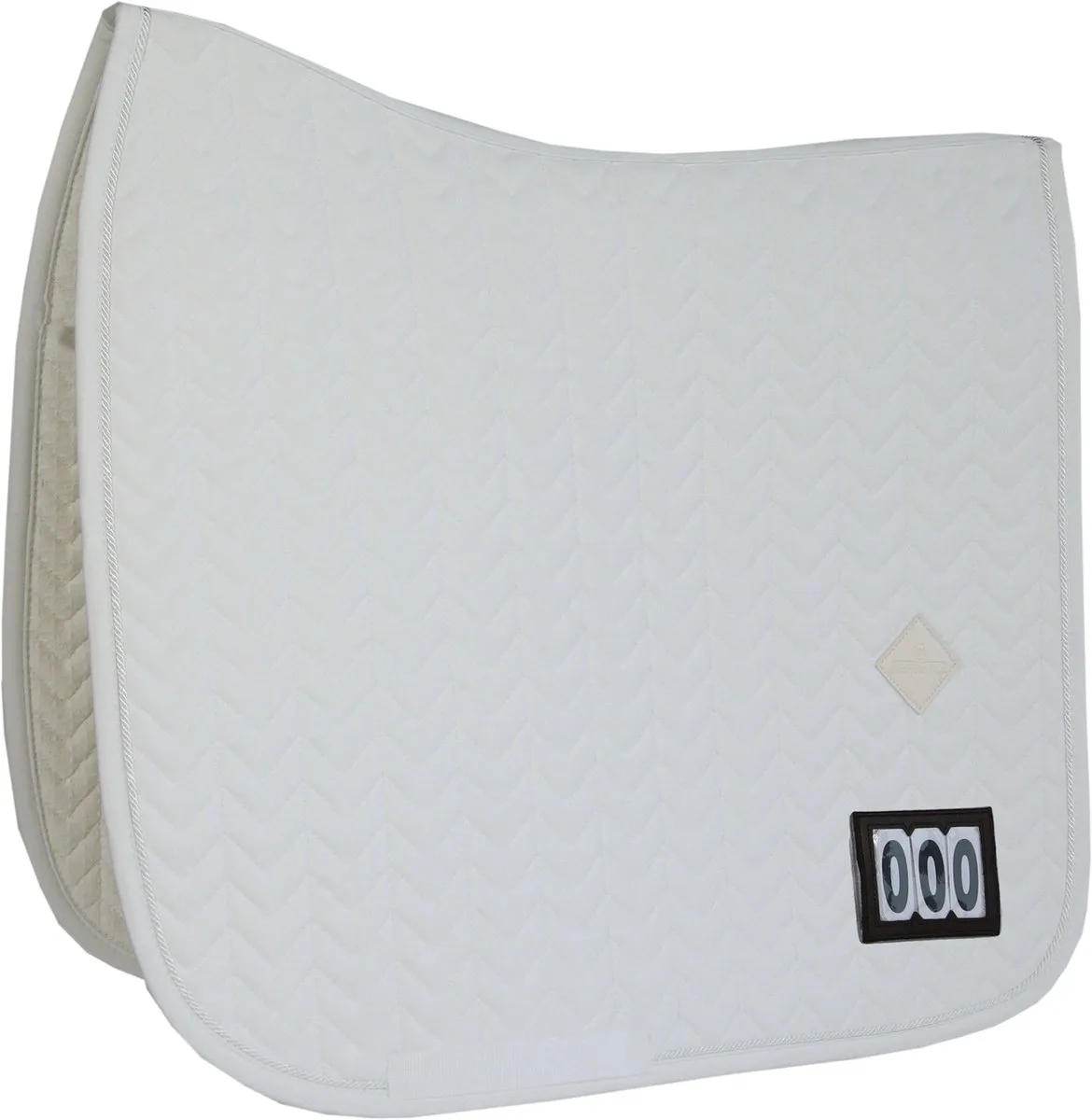 Zadeldoek fishbone wedstrijd dressage von Kentucky Horsewear in Weiß – Produktfoto
