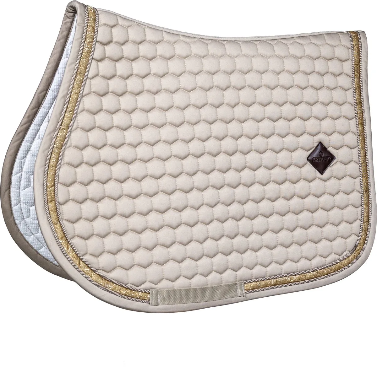 Zadeldoek glitter band jumping fra Kentucky Horsewear i Beige – produktbillede