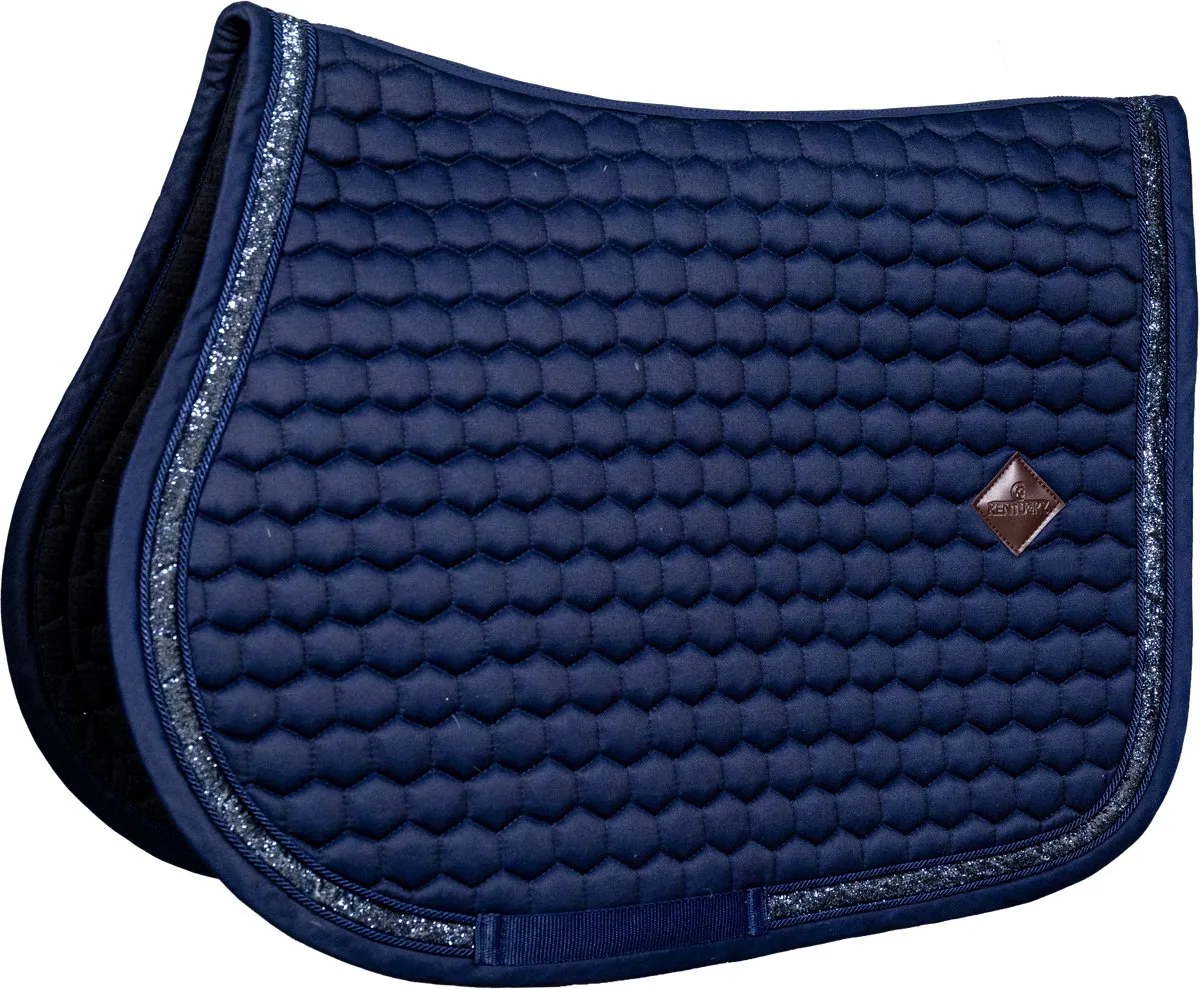 Zadeldoek glitter band jumping marine von Kentucky Horsewear in Marineblauw – Produktfoto