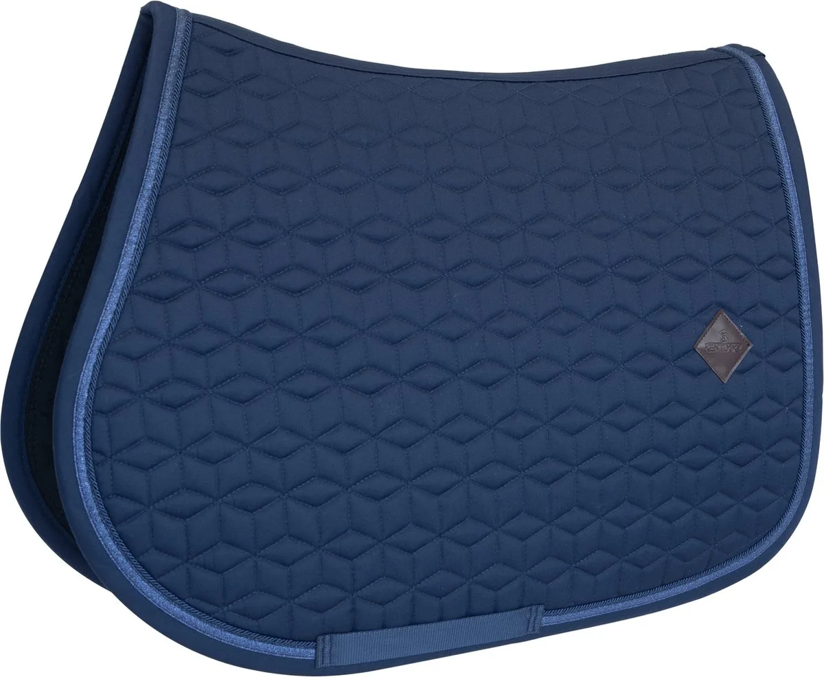 Zadeldoek glitter rope jumping navy pony från Kentucky Horsewear i Marineblauw – produktbild