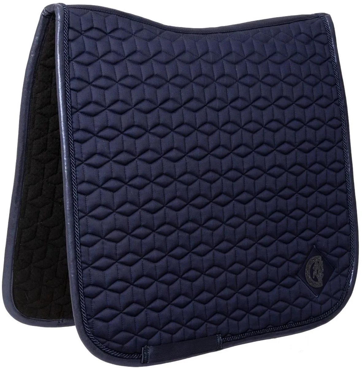 Zadeldoek glitter sprankelend dressuur marine von Kentucky Horsewear in Marineblauw – Produktfoto