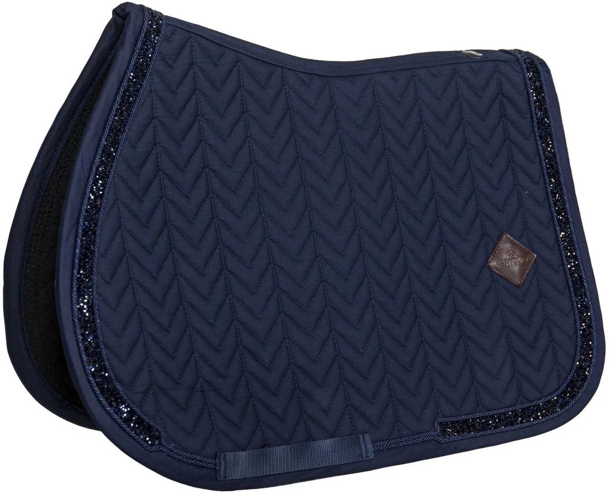 Zadeldoek glitter stone pony navy von Kentucky Horsewear in Marineblauw – Produktfoto