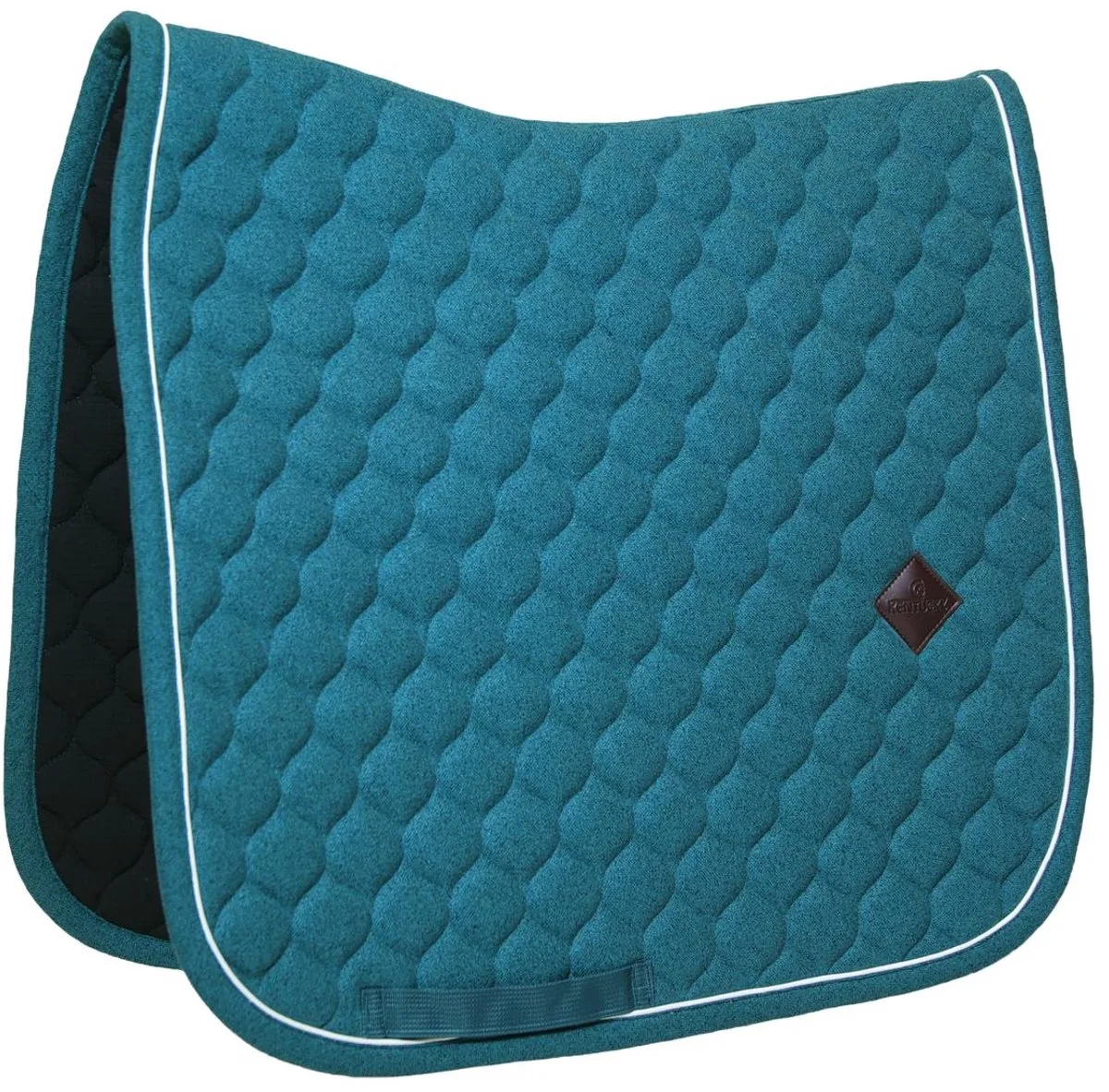 Zadeldoek melange dressuur donker groen van Kentucky Horsewear in Donkergroen – productfoto
