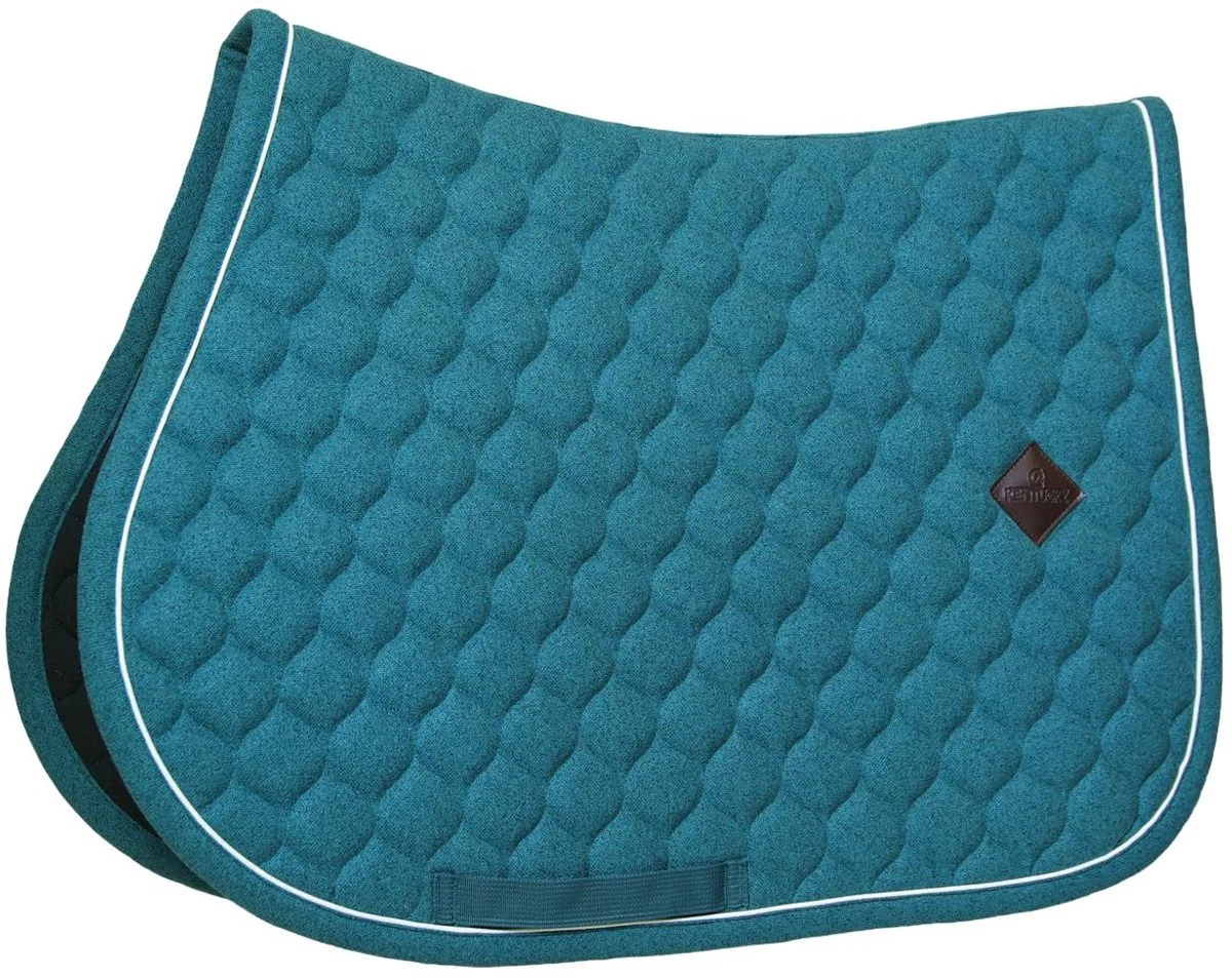 Zadeldoek melange jumping donker groen von Kentucky Horsewear in Dunkelgrün – Produktfoto