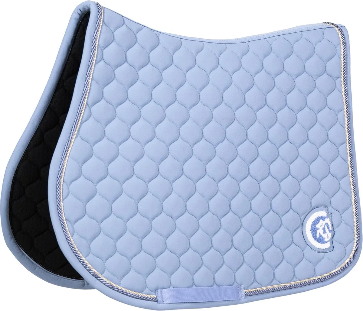 Zadeldoek onion quilt 3D logo jumping från Kentucky Horsewear i Ljusblå – produktbild