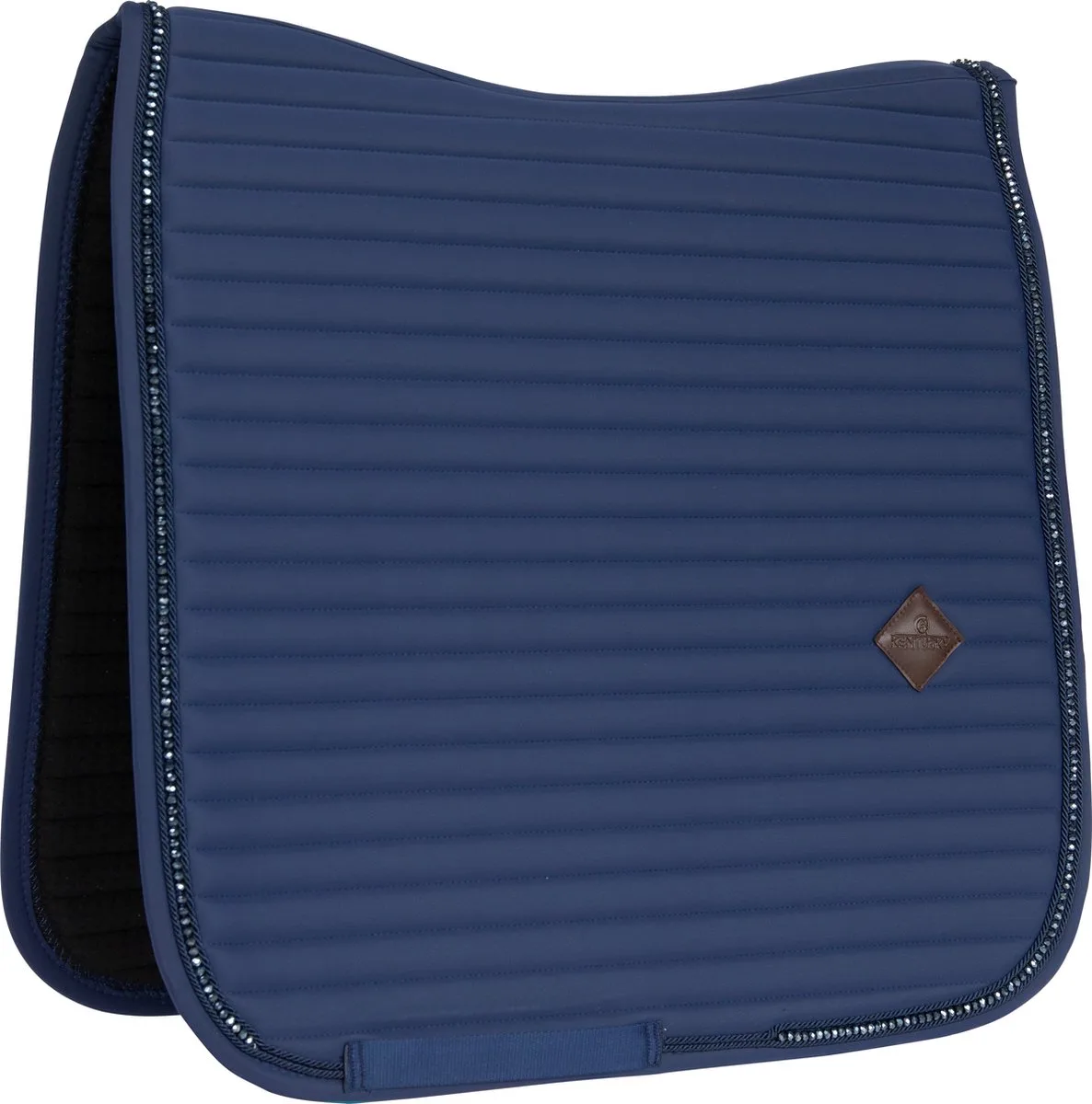 Zadeldoek Pearls dressuur navy von Kentucky Horsewear in Marineblauw – Produktfoto