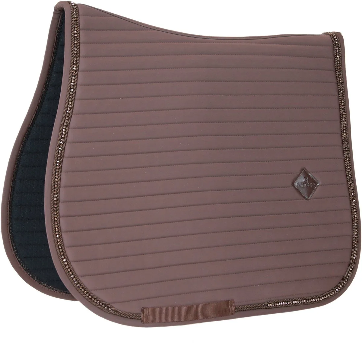Zadeldoek Pearls jumping de Kentucky Horsewear en Marron – photo produit